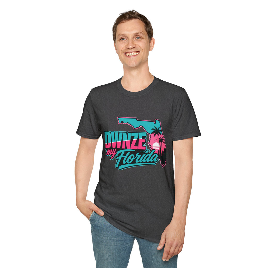 Florida Retro Palm T-Shirt — "DWNZE my Florida" Vintage Beach Tee