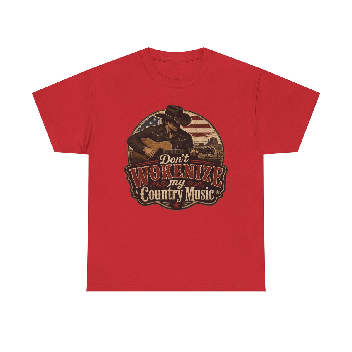 Country Music Tee - "Don't Wokenize My Country Music" Graphic T-Shirt