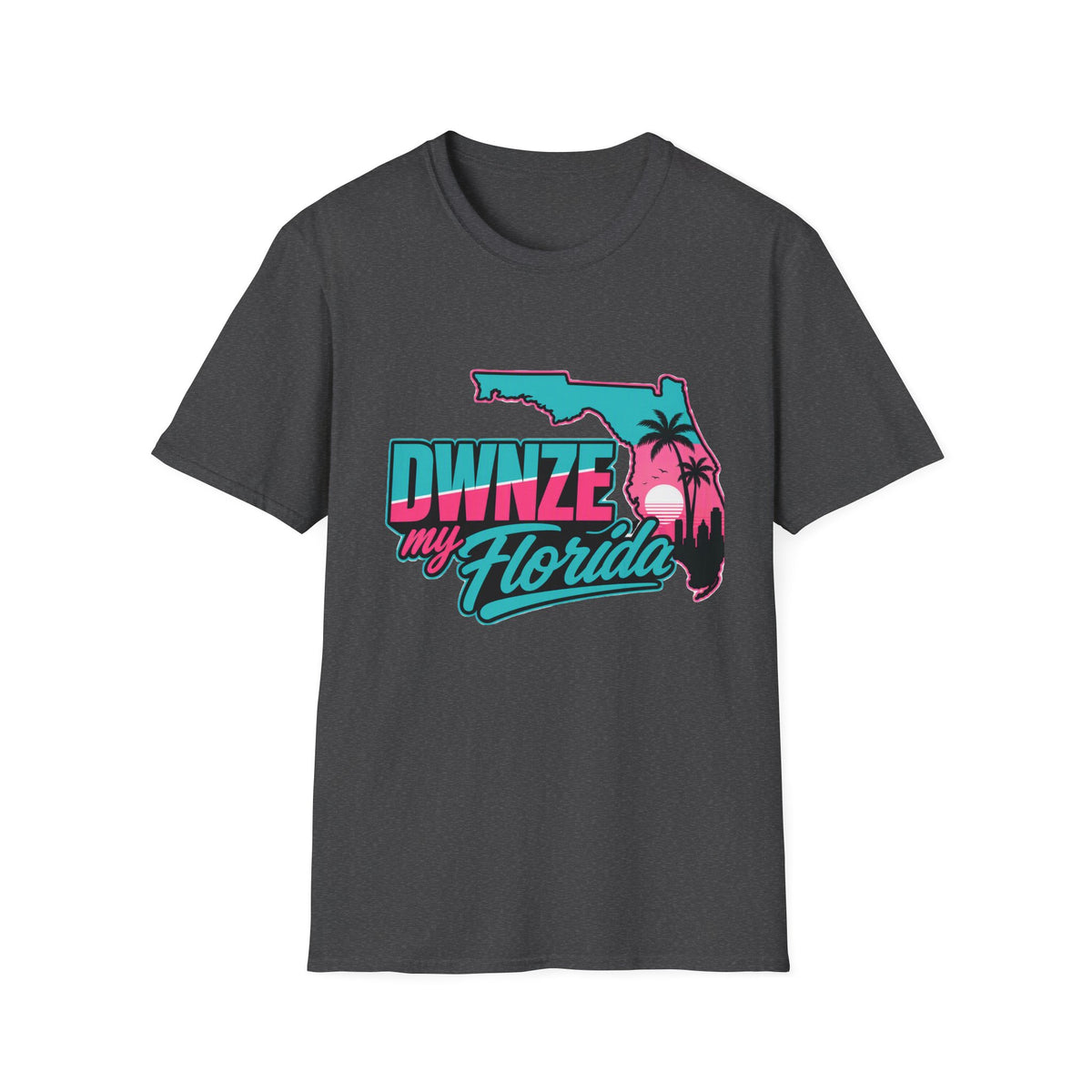 Florida Retro Palm T-Shirt — "DWNZE my Florida" Vintage Beach Tee