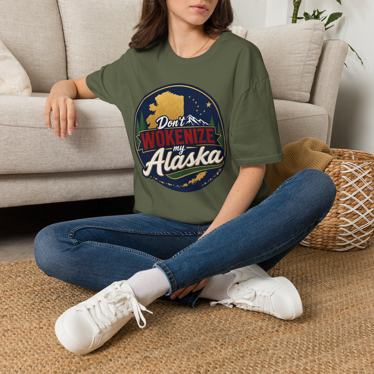 Don't Wokenize Alaska T-Shirt — Vintage Alaska Graphic Tee