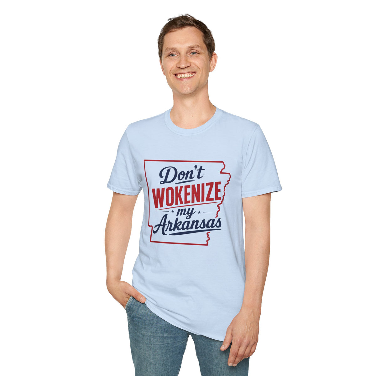 Don't Wokenize My Arkansas T-Shirt — Patriotic State Pride Tee