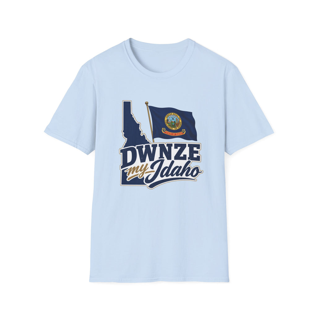 Idaho State Flag T-Shirt — "DWNZE My Idaho" Graphic Tee