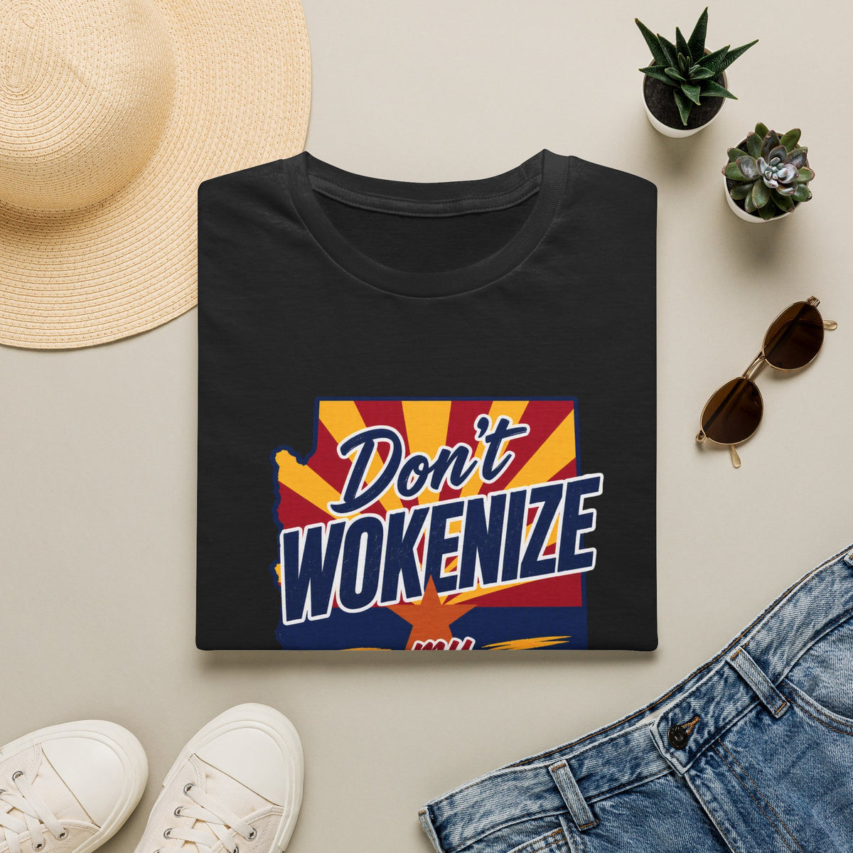Arizona T-Shirt — "Don't Wokenize My Arizona" Retro State Pride Tee