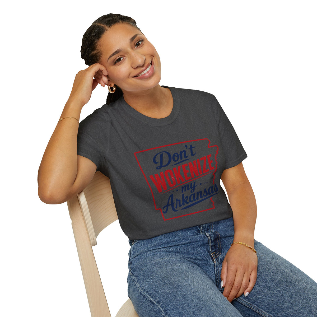 Don't Wokenize My Arkansas T-Shirt — Patriotic State Pride Tee