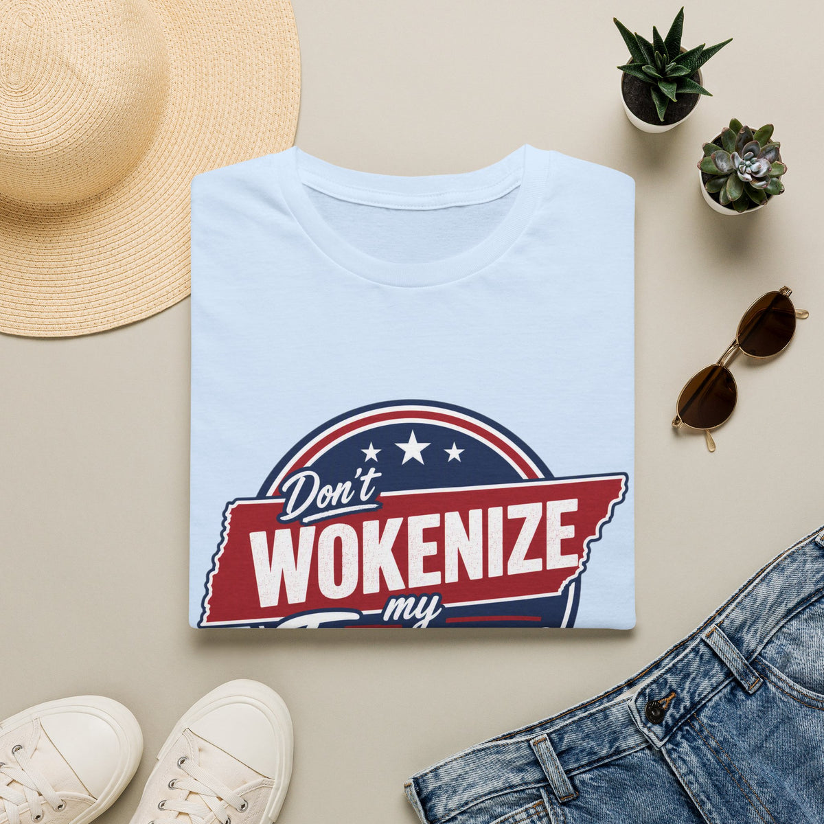 T-Shirt — "Don't Wokenize My Tennessee" Vintage Patriotic Graphic Tee