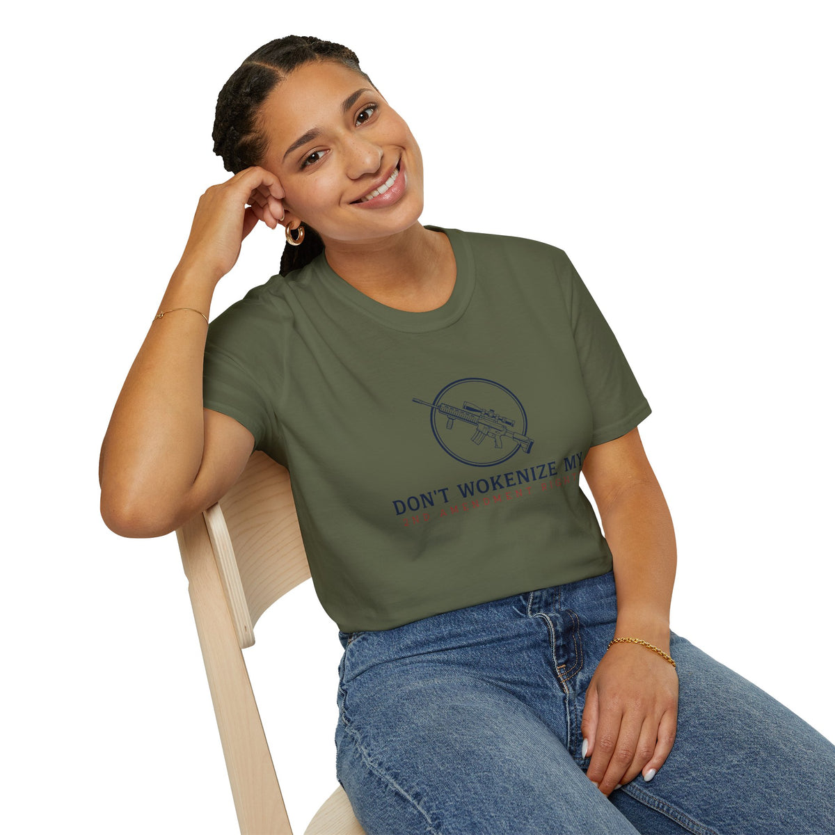 Don't Wokenize My AR-Style Rifle T-Shirt — Anti-Woke Gun Rights Tee