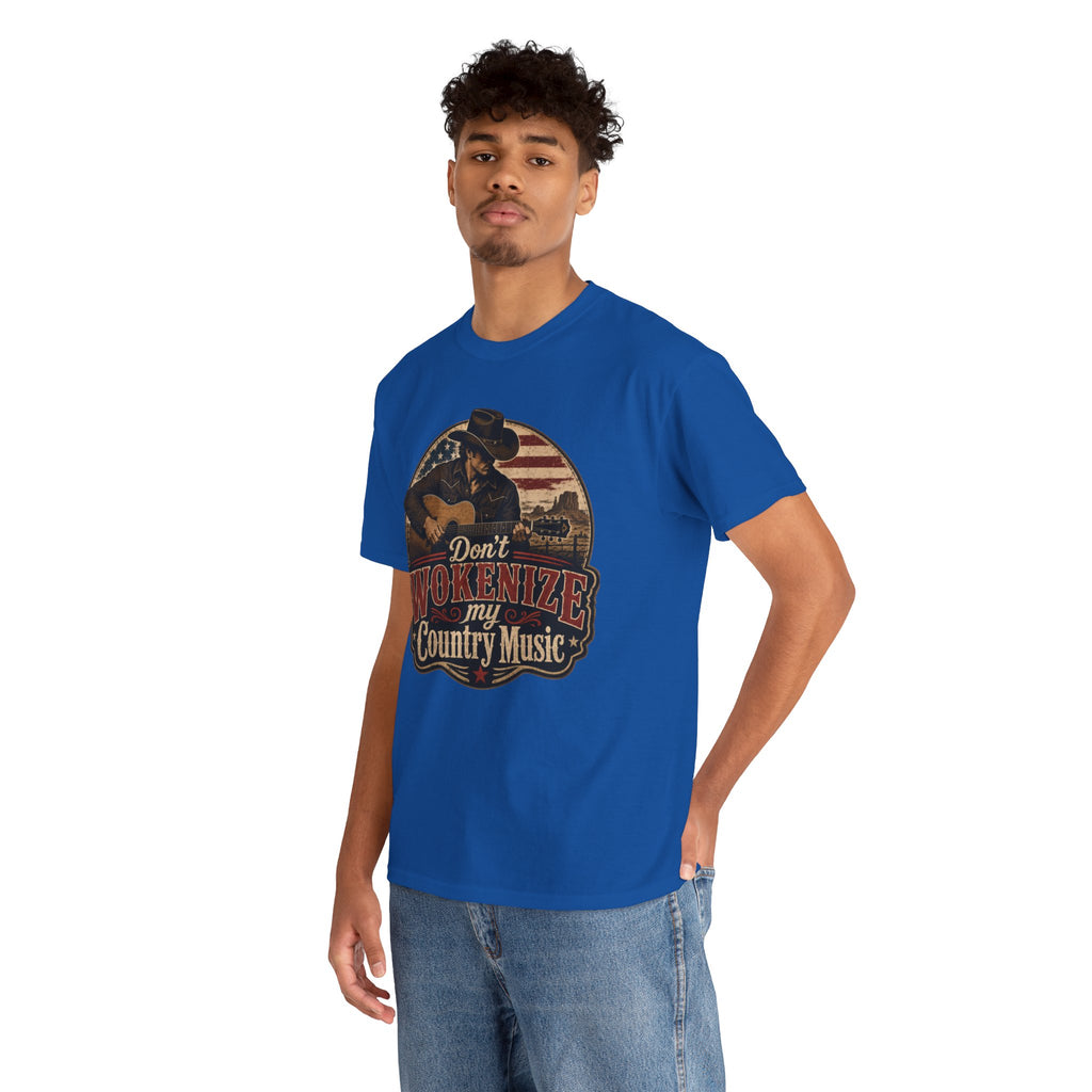 Country Music Tee - "Don't Wokenize My Country Music" Graphic T-Shirt