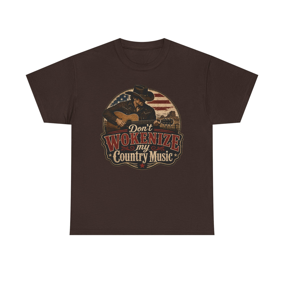 Country Music Tee - "Don't Wokenize My Country Music" Graphic T-Shirt