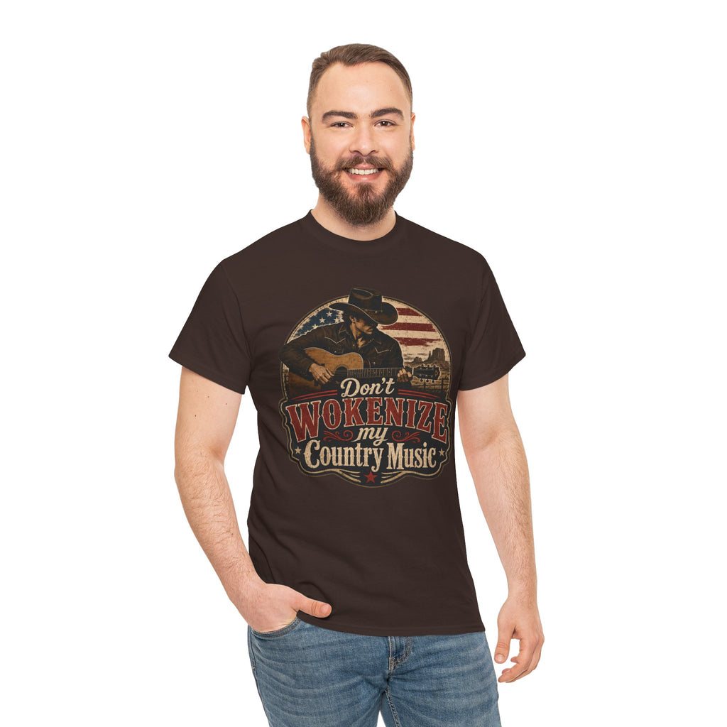 Country Music Tee - "Don't Wokenize My Country Music" Graphic T-Shirt