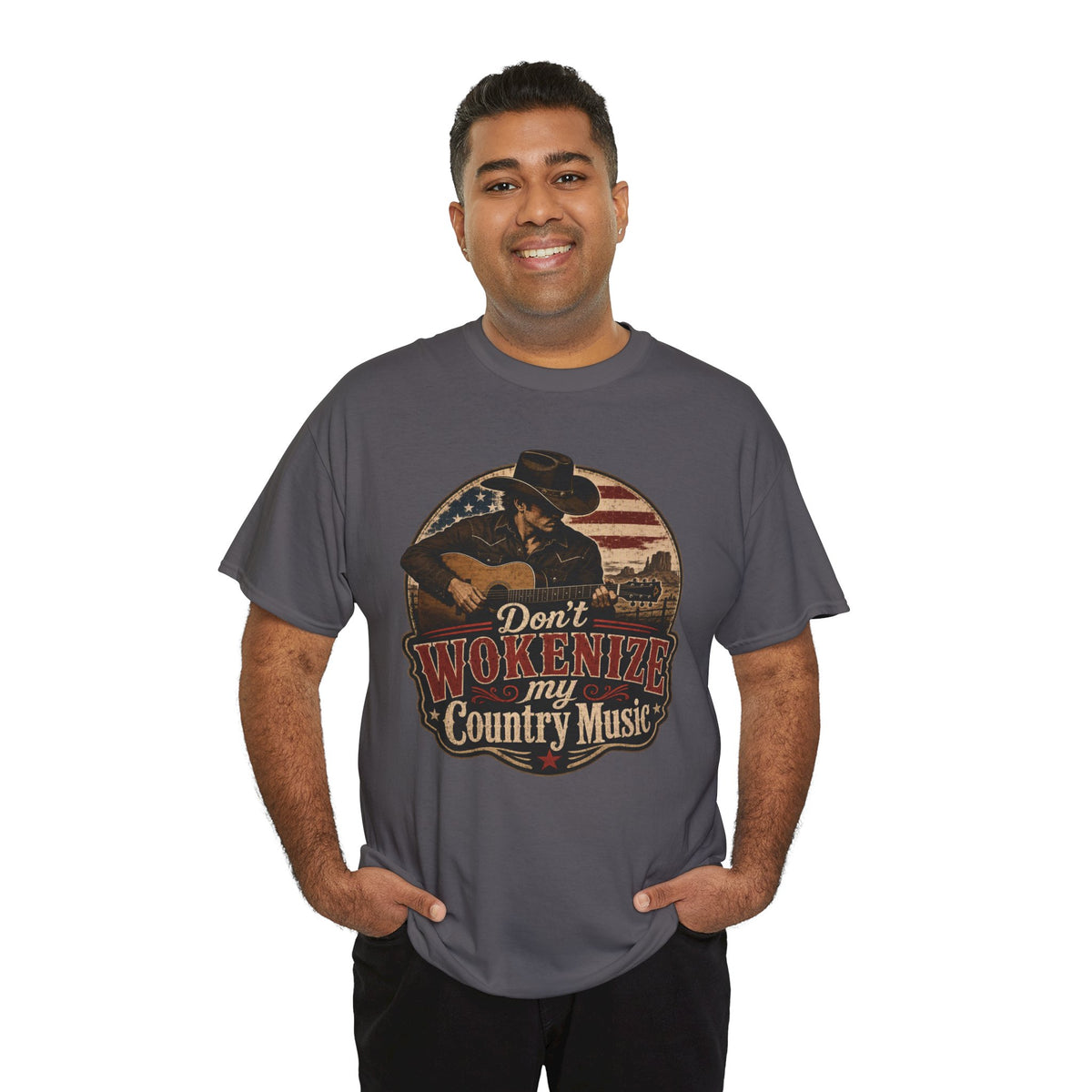 Country Music Tee - "Don't Wokenize My Country Music" Graphic T-Shirt