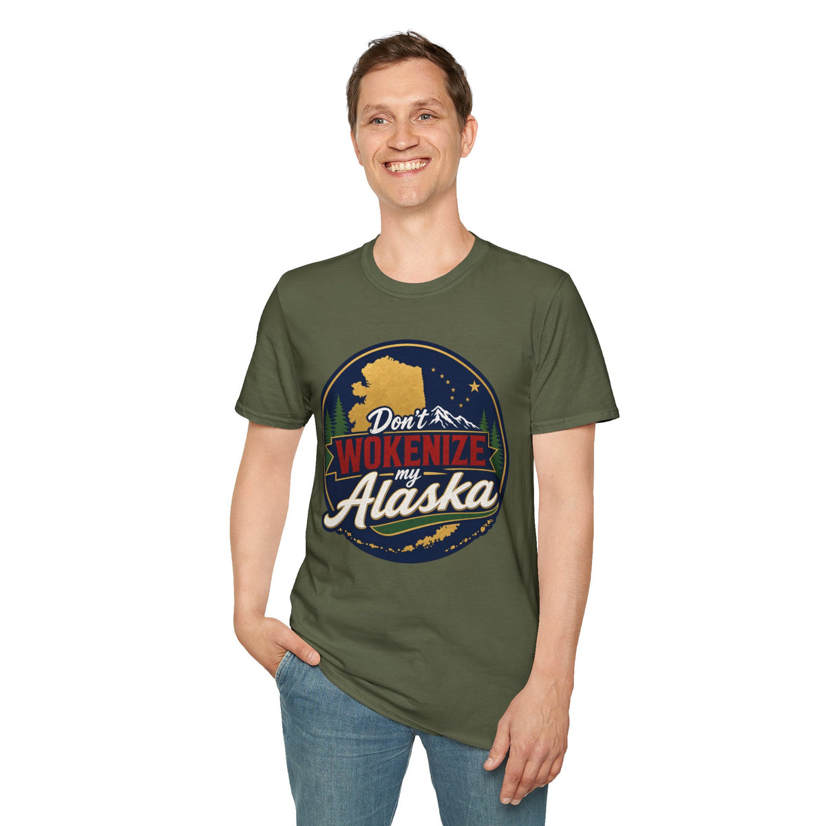 Don't Wokenize Alaska T-Shirt — Vintage Alaska Graphic Tee