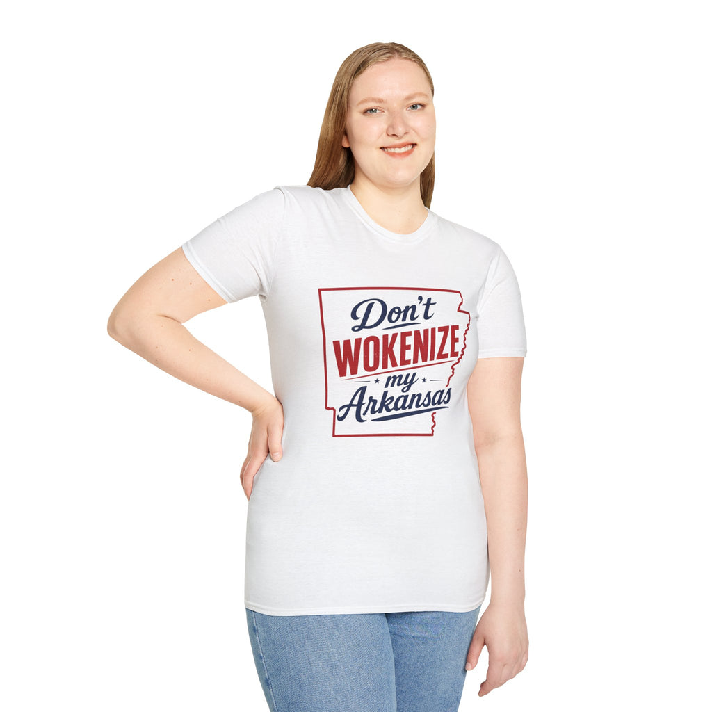 Don't Wokenize My Arkansas T-Shirt — Patriotic State Pride Tee