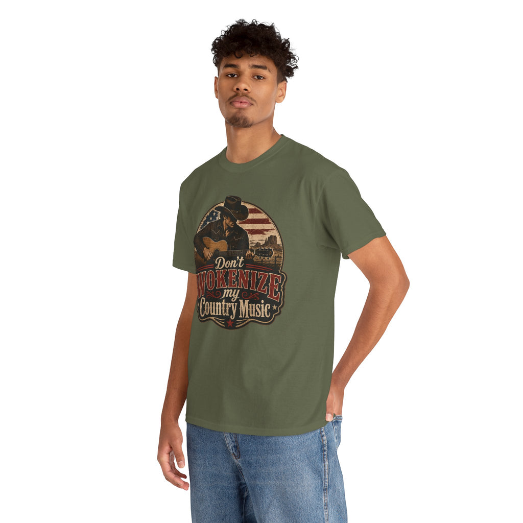 Country Music Tee - "Don't Wokenize My Country Music" Graphic T-Shirt
