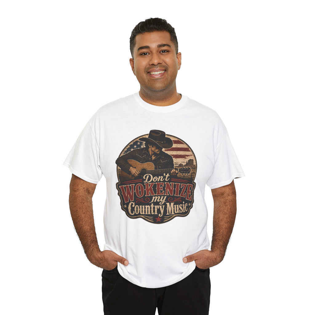 Country Music Tee - "Don't Wokenize My Country Music" Graphic T-Shirt