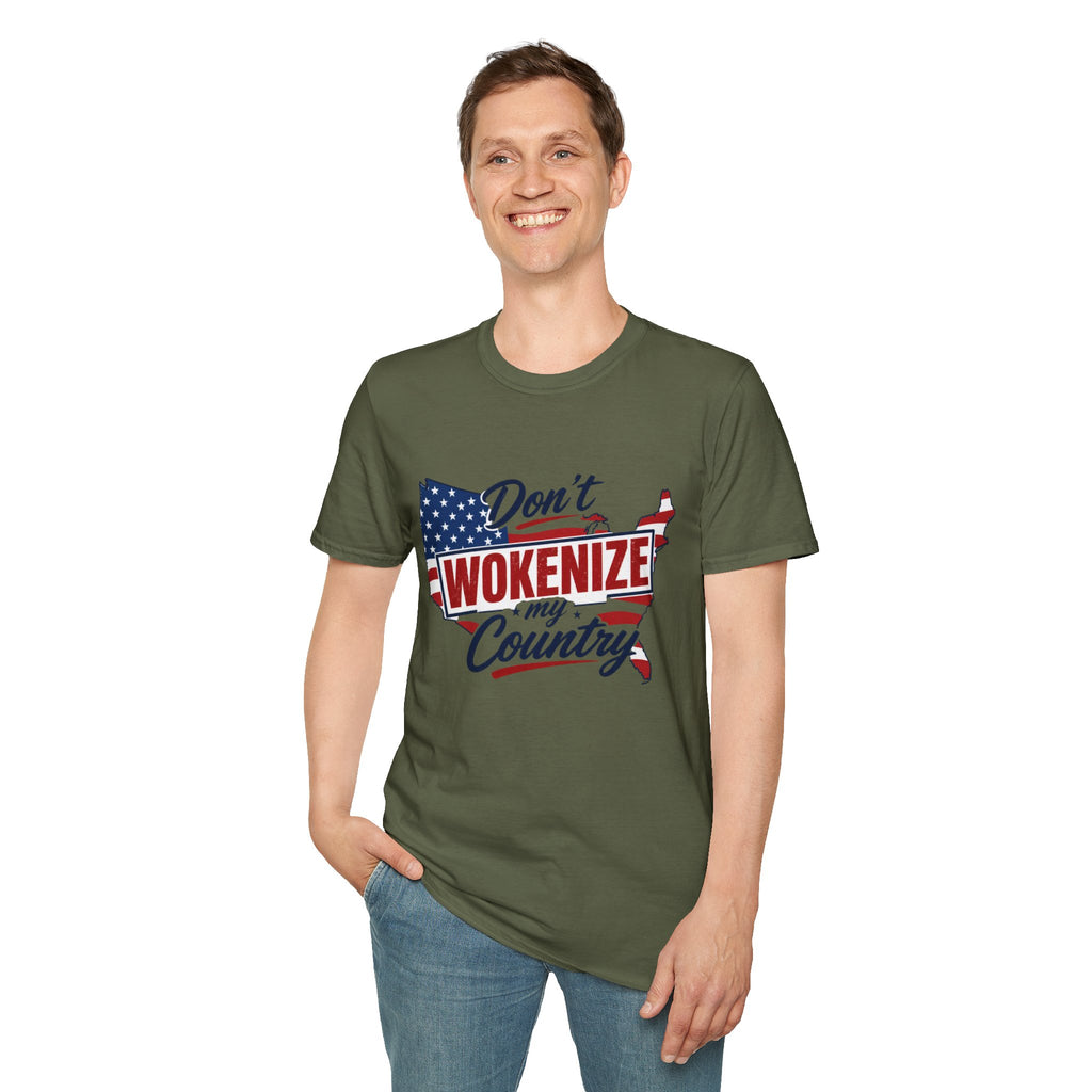 Don't Wokenize My Country T-Shirt – Patriotic USA Graphic Tee