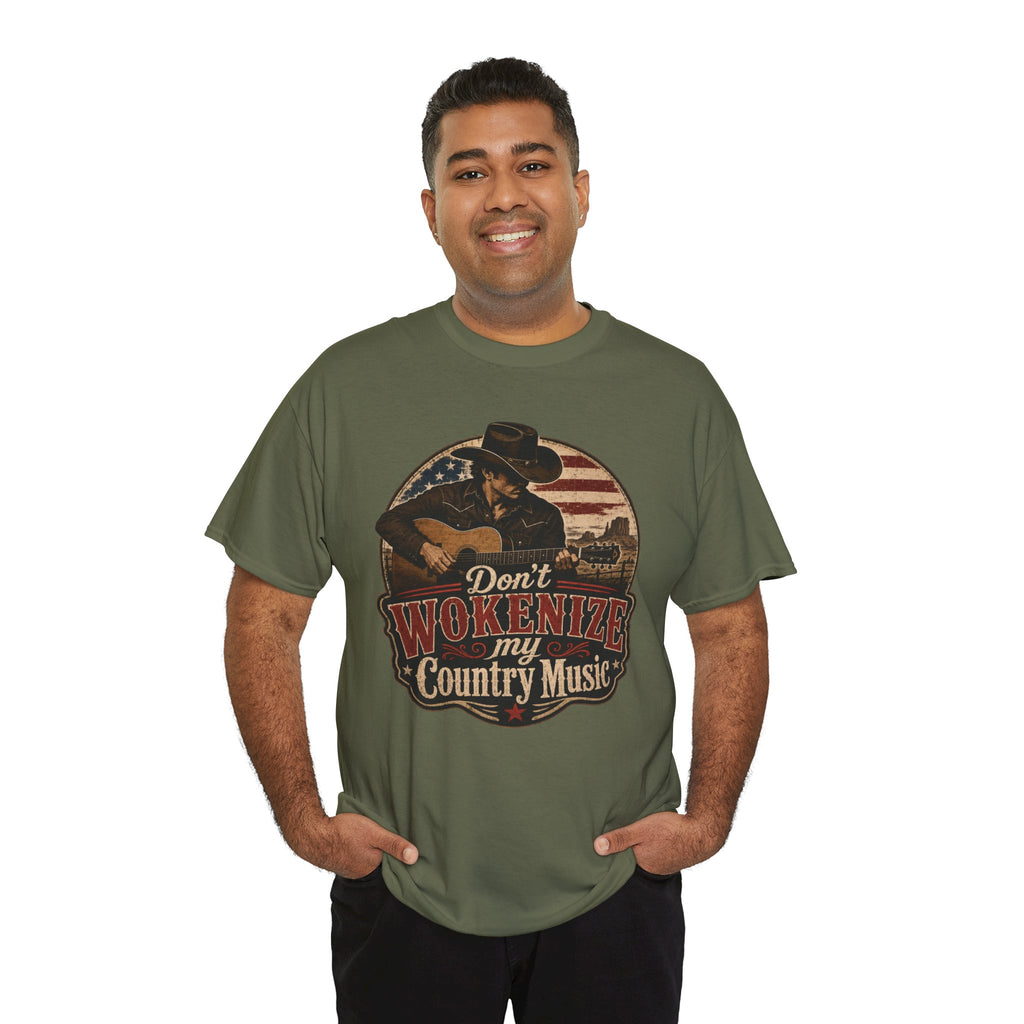 Country Music Tee - "Don't Wokenize My Country Music" Graphic T-Shirt
