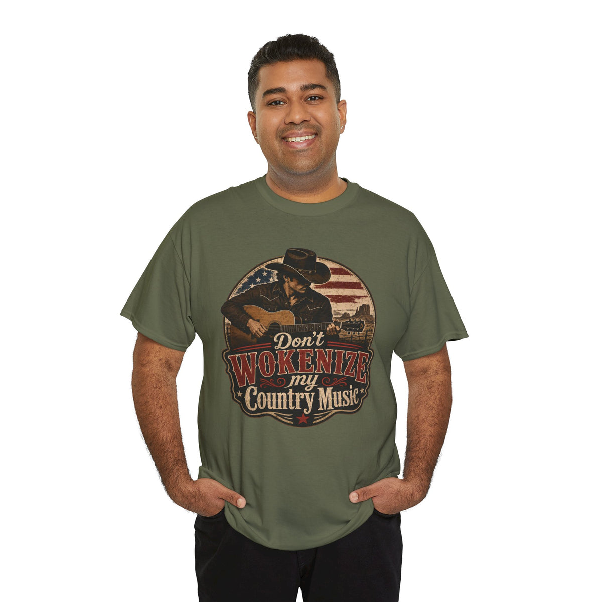 Country Music Tee - "Don't Wokenize My Country Music" Graphic T-Shirt