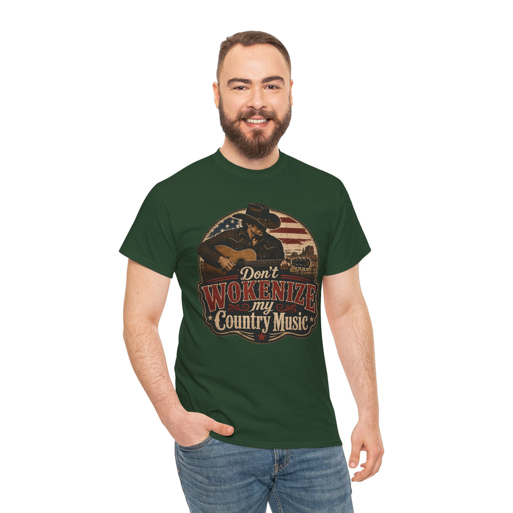 Country Music Tee - "Don't Wokenize My Country Music" Graphic T-Shirt