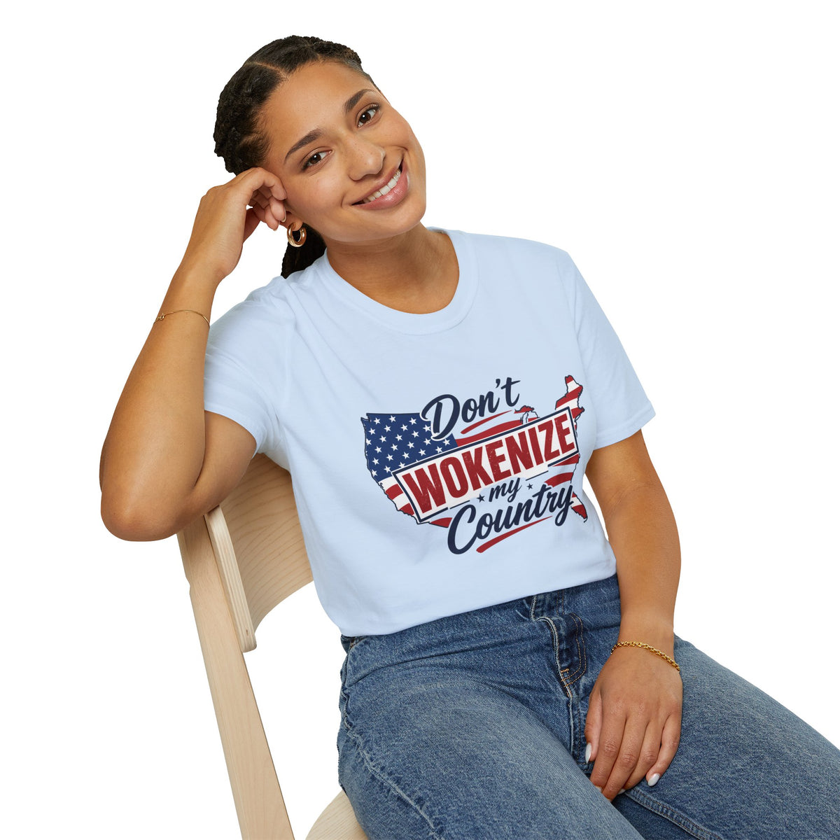 Don't Wokenize My Country T-Shirt – Patriotic USA Graphic Tee