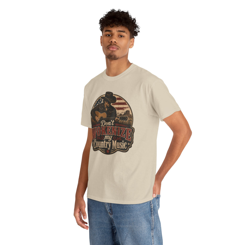 Country Music Tee - "Don't Wokenize My Country Music" Graphic T-Shirt