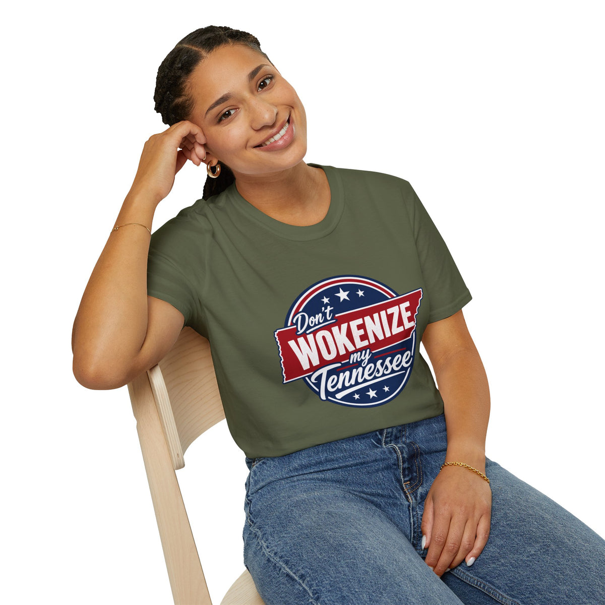T-Shirt — "Don't Wokenize My Tennessee" Vintage Patriotic Graphic Tee