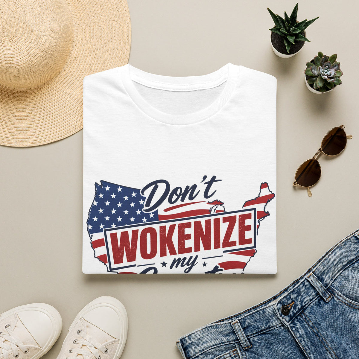Don't Wokenize My Country T-Shirt – Patriotic USA Graphic Tee