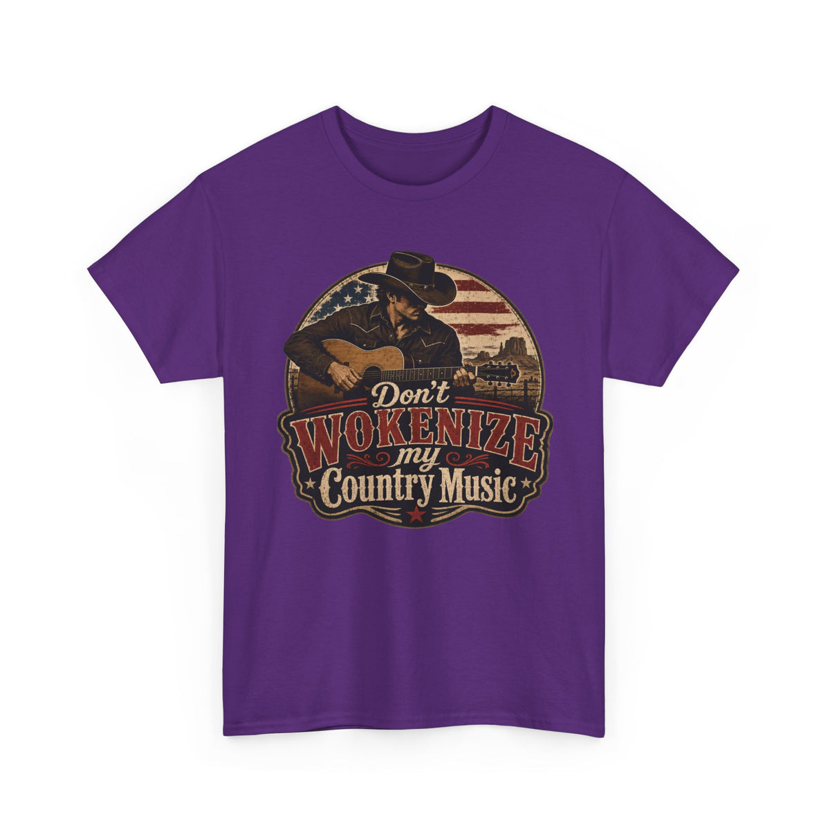 Country Music Tee - "Don't Wokenize My Country Music" Graphic T-Shirt