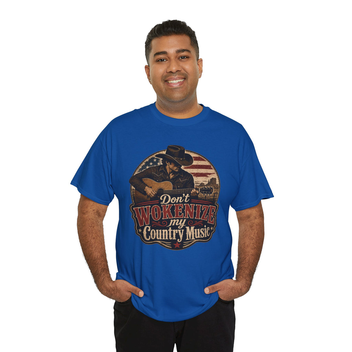 Country Music Tee - "Don't Wokenize My Country Music" Graphic T-Shirt