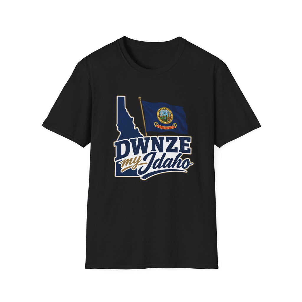 Idaho State Flag T-Shirt — "DWNZE My Idaho" Graphic Tee