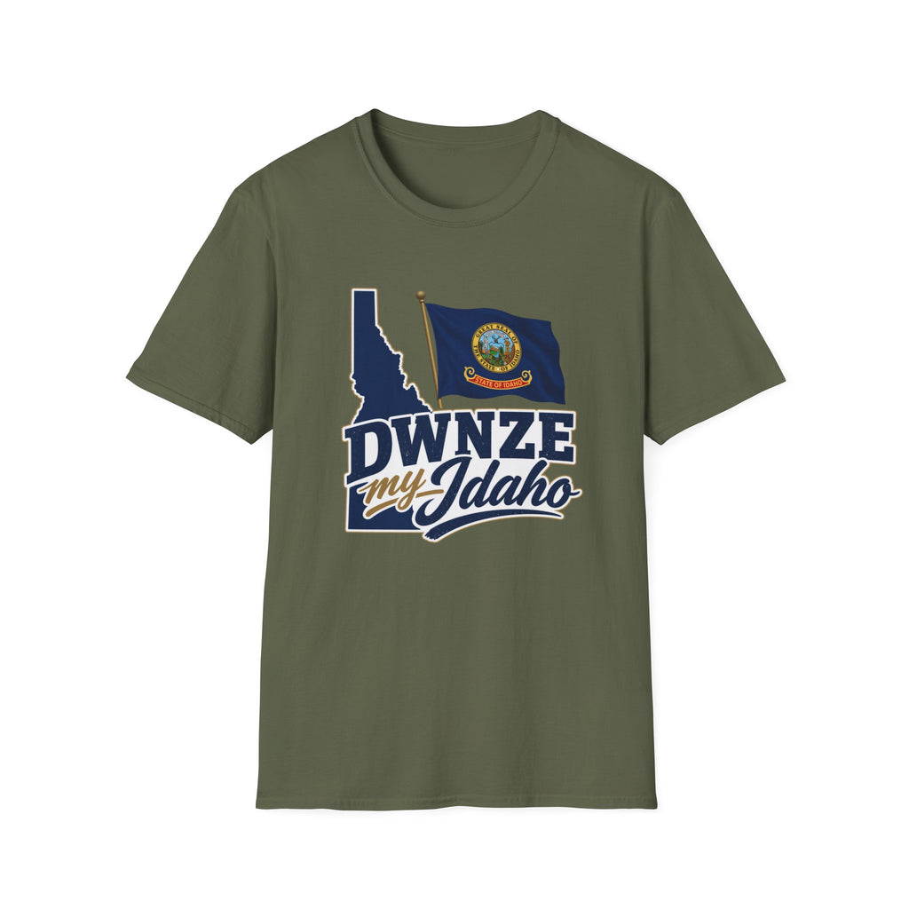 Idaho State Flag T-Shirt — "DWNZE My Idaho" Graphic Tee
