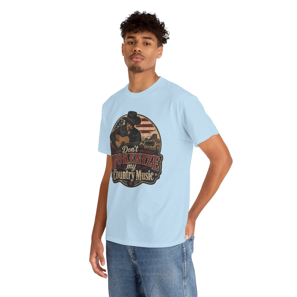 Country Music Tee - "Don't Wokenize My Country Music" Graphic T-Shirt