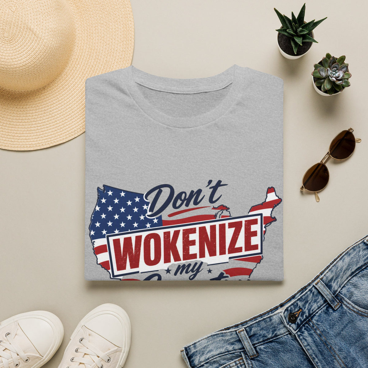 Don't Wokenize My Country T-Shirt – Patriotic USA Graphic Tee