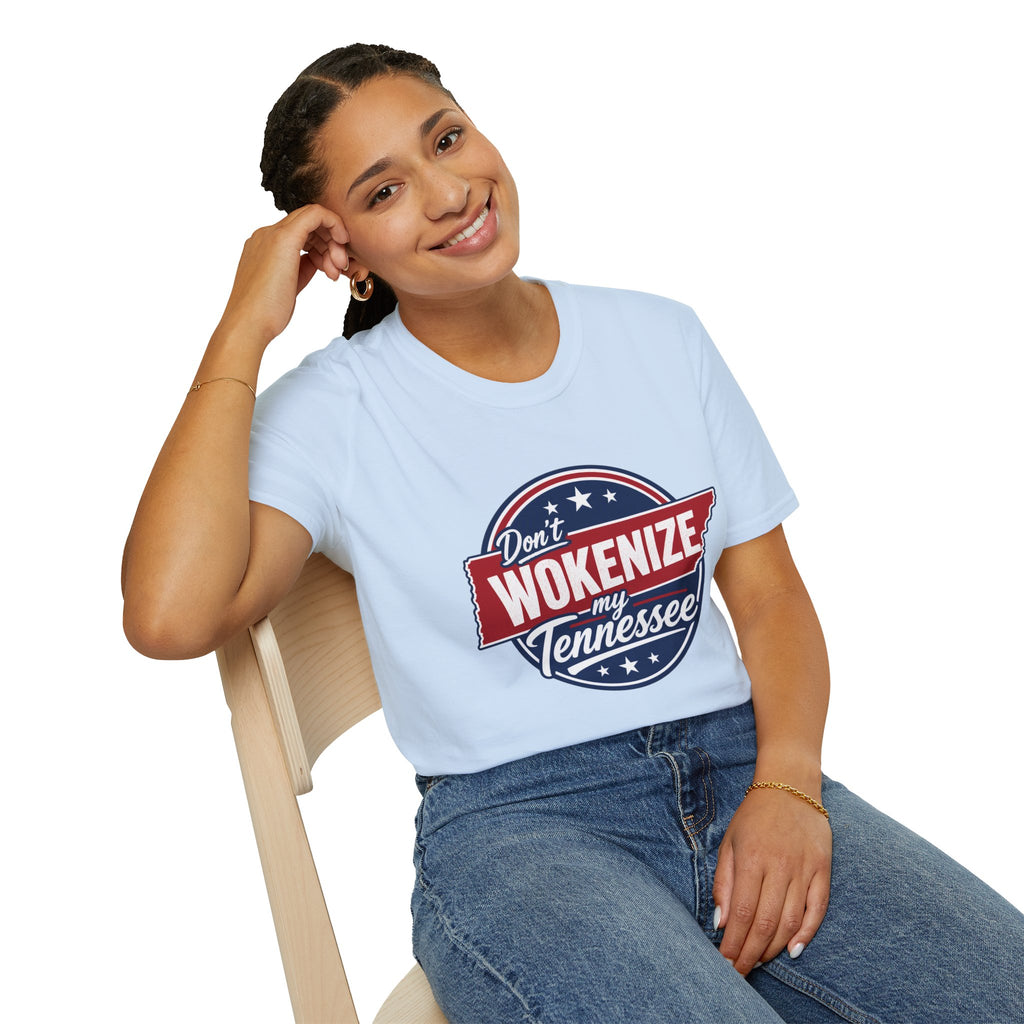 T-Shirt — "Don't Wokenize My Tennessee" Vintage Patriotic Graphic Tee