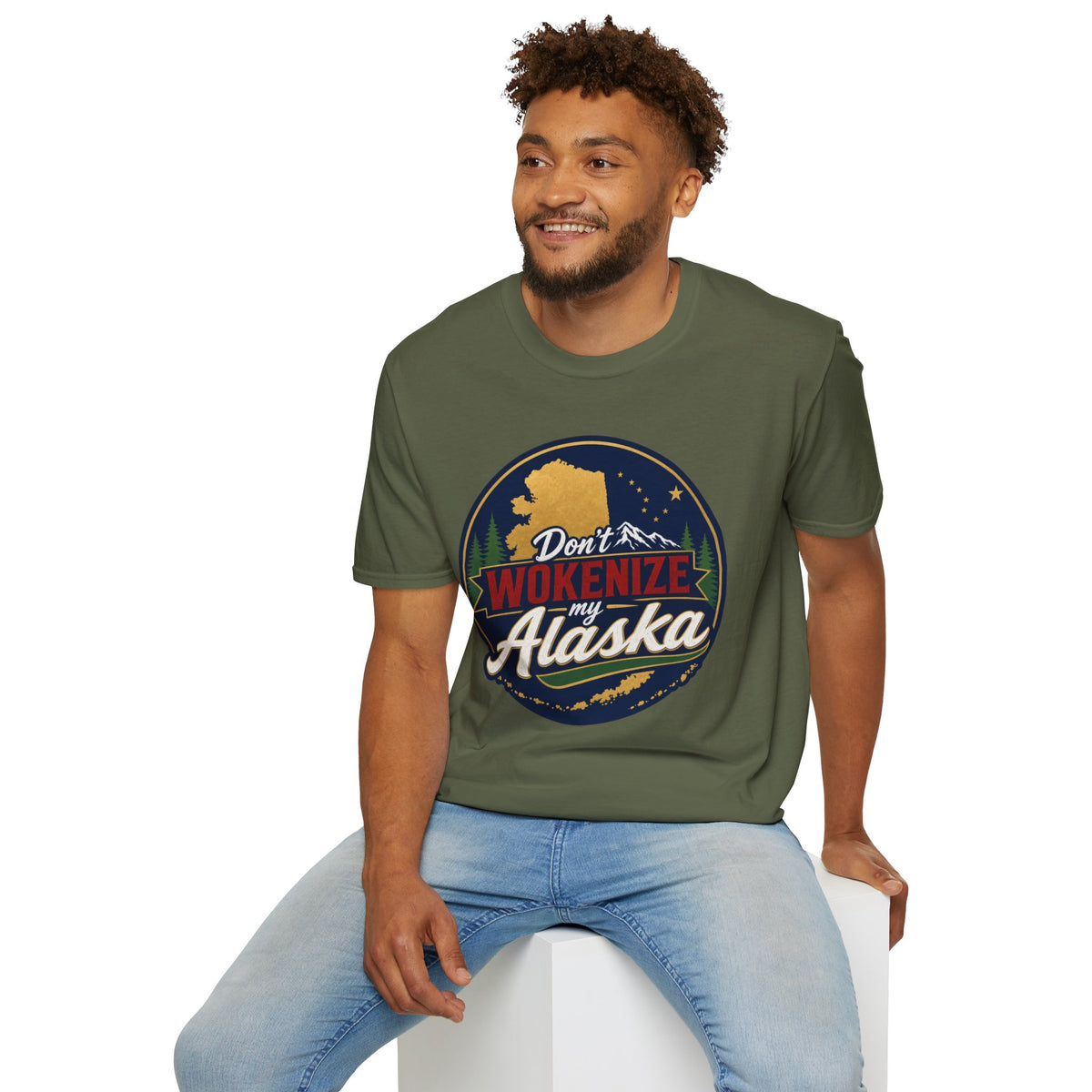 Don't Wokenize Alaska T-Shirt — Vintage Alaska Graphic Tee
