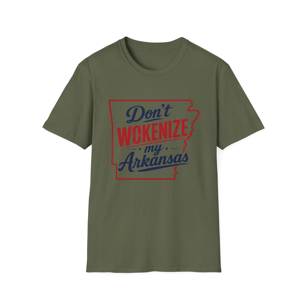 Don't Wokenize My Arkansas T-Shirt — Patriotic State Pride Tee