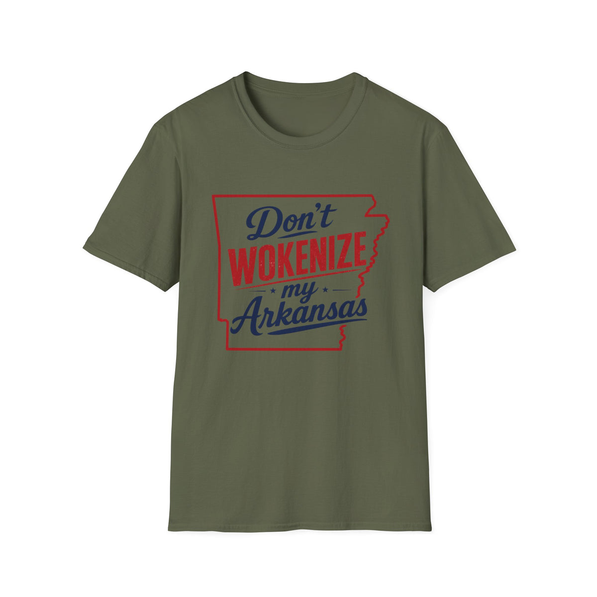 Don't Wokenize My Arkansas T-Shirt — Patriotic State Pride Tee