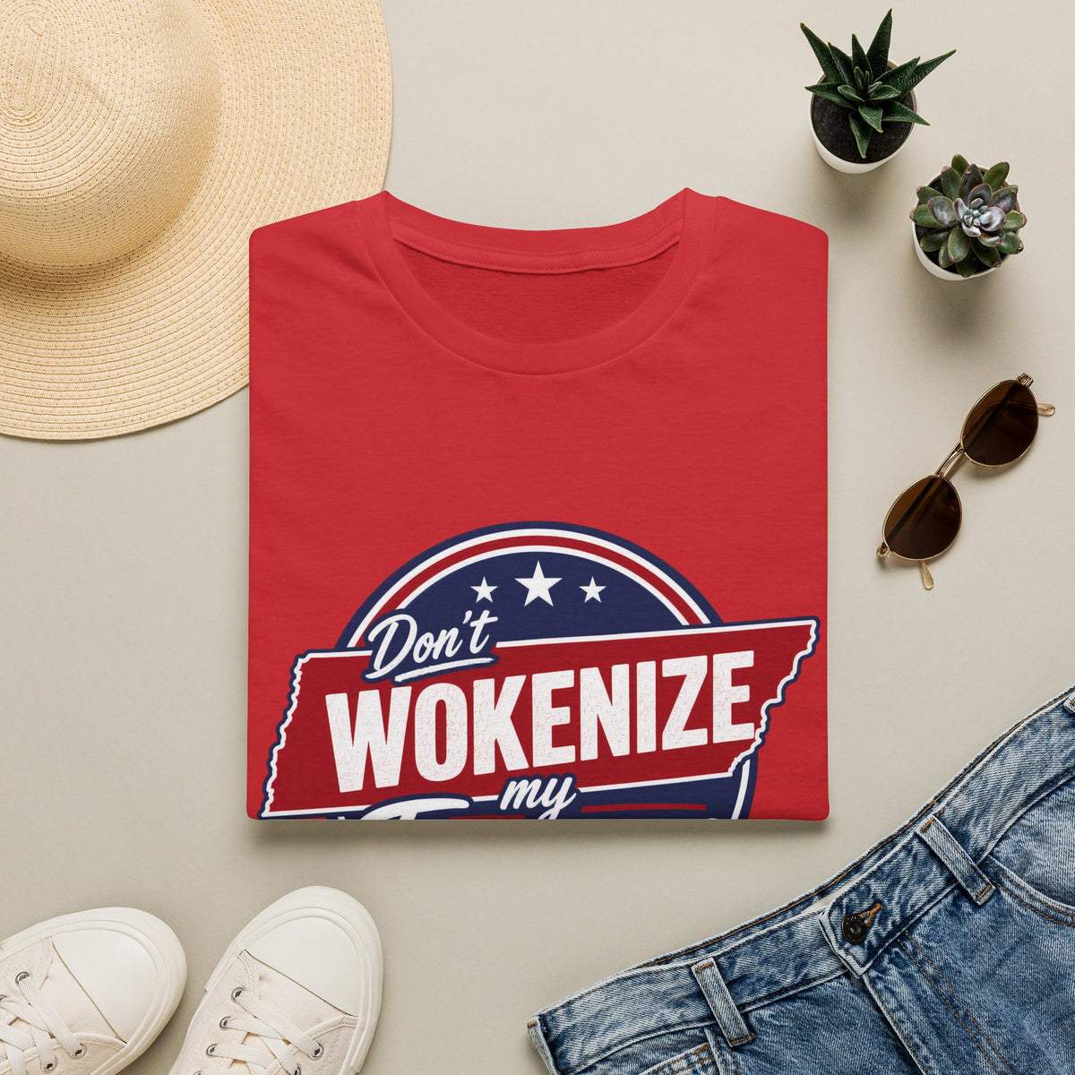 T-Shirt — "Don't Wokenize My Tennessee" Vintage Patriotic Graphic Tee