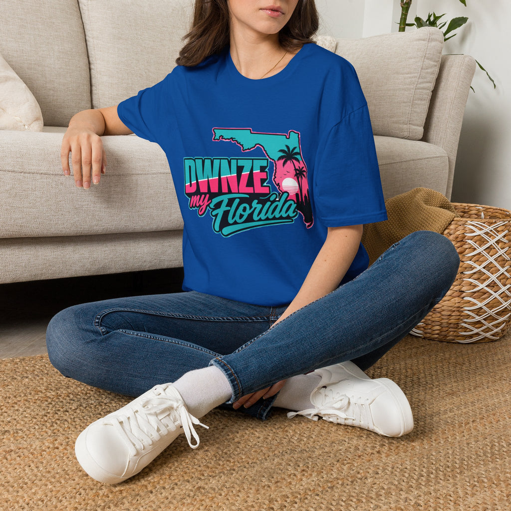 Florida Retro Palm T-Shirt — "DWNZE my Florida" Vintage Beach Tee