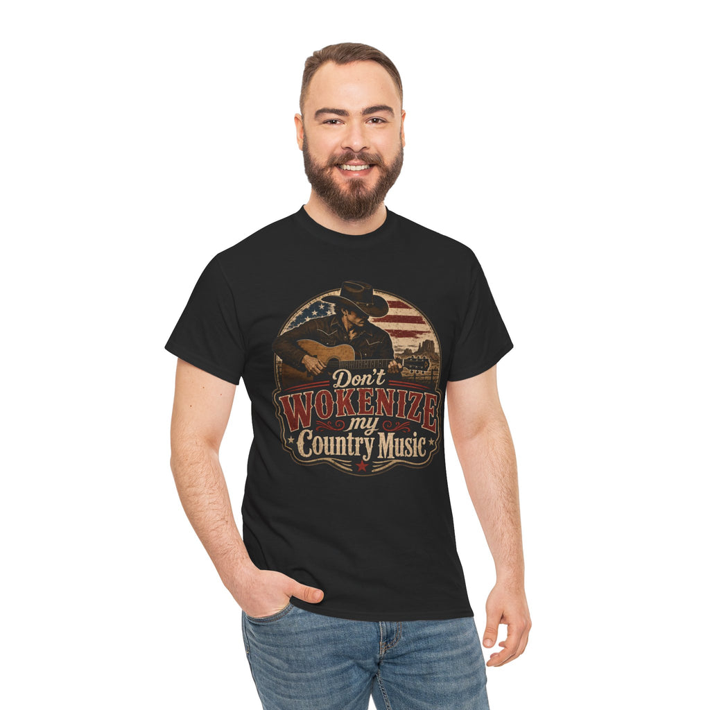 Country Music Tee - "Don't Wokenize My Country Music" Graphic T-Shirt