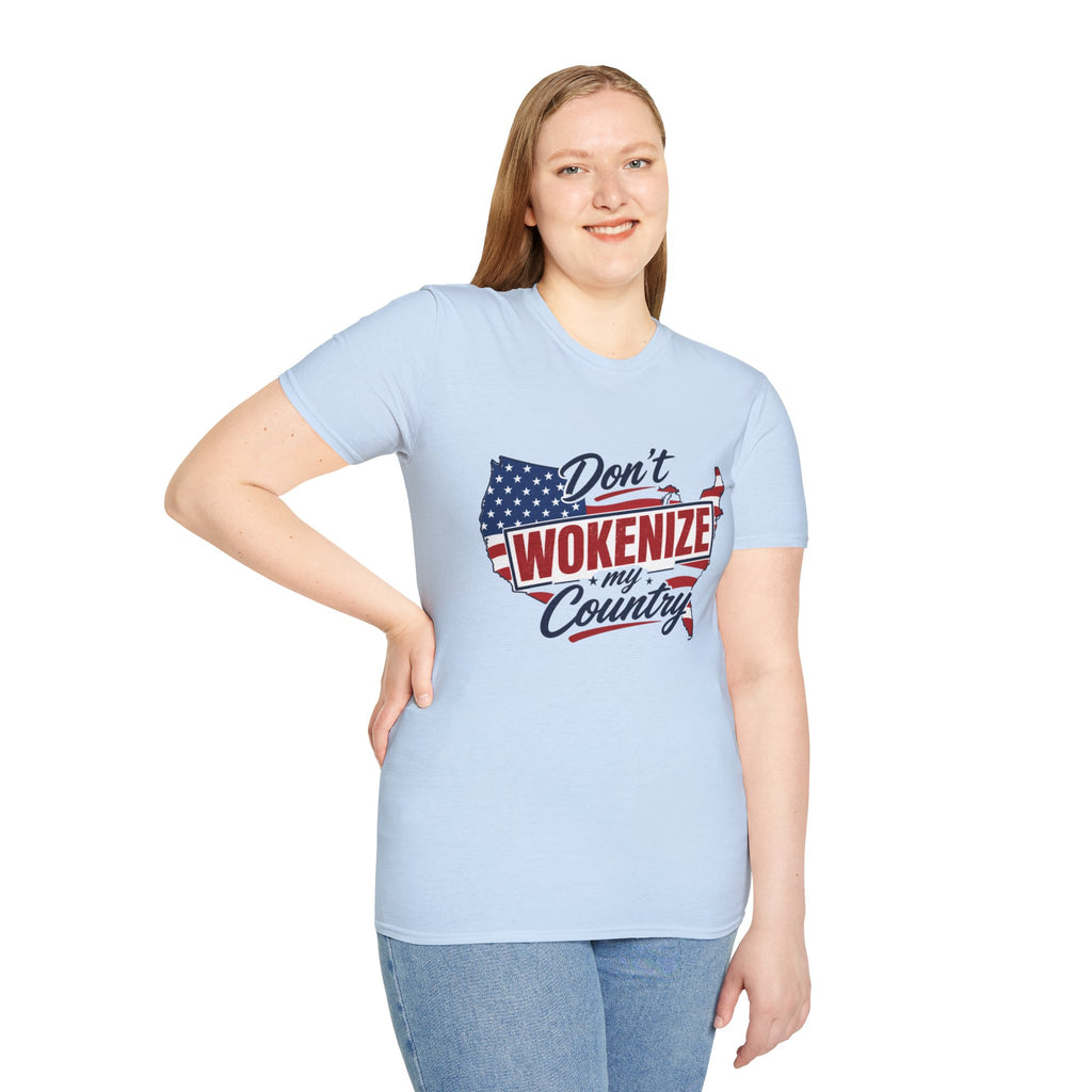 Don't Wokenize My Country T-Shirt – Patriotic USA Graphic Tee