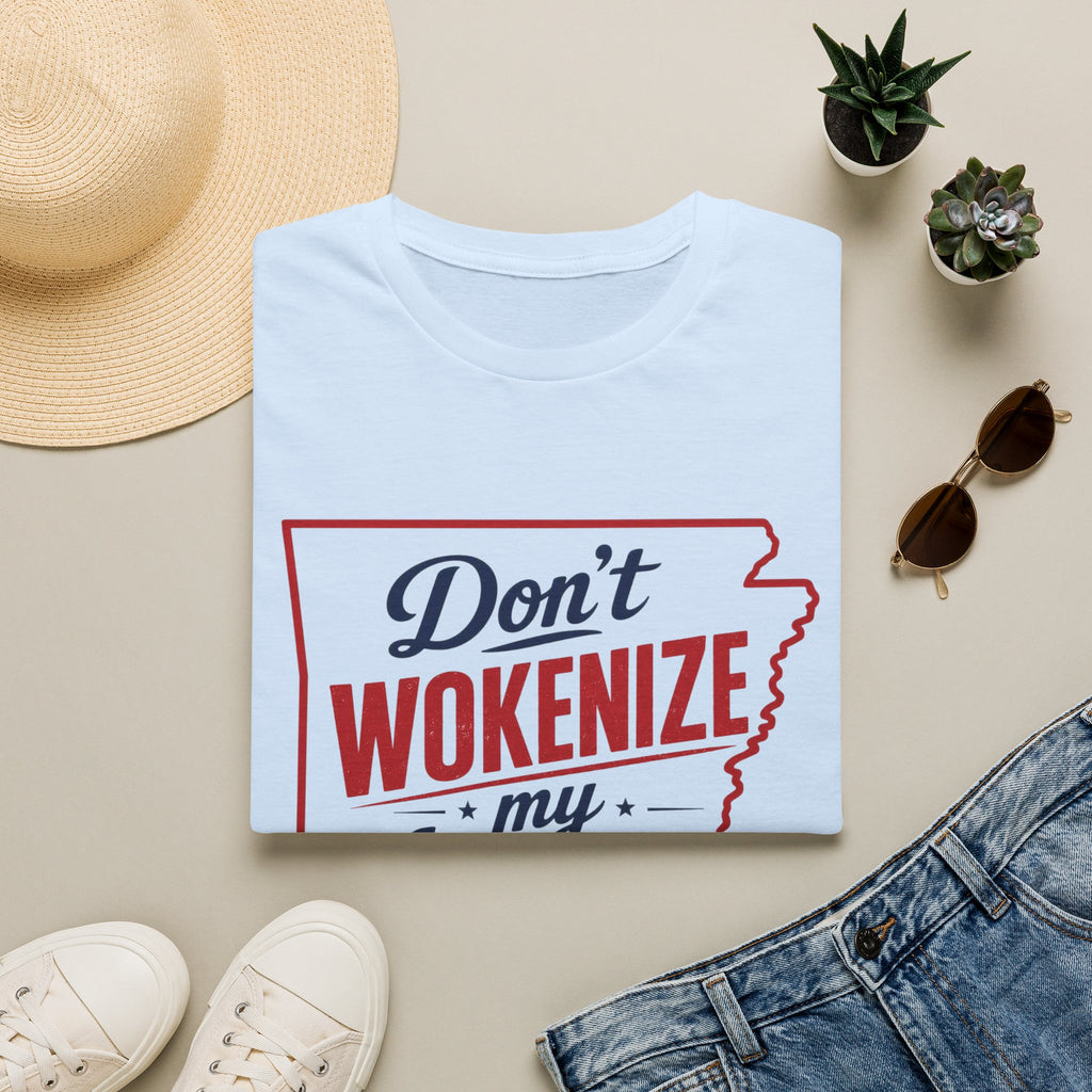 Don't Wokenize My Arkansas T-Shirt — Patriotic State Pride Tee