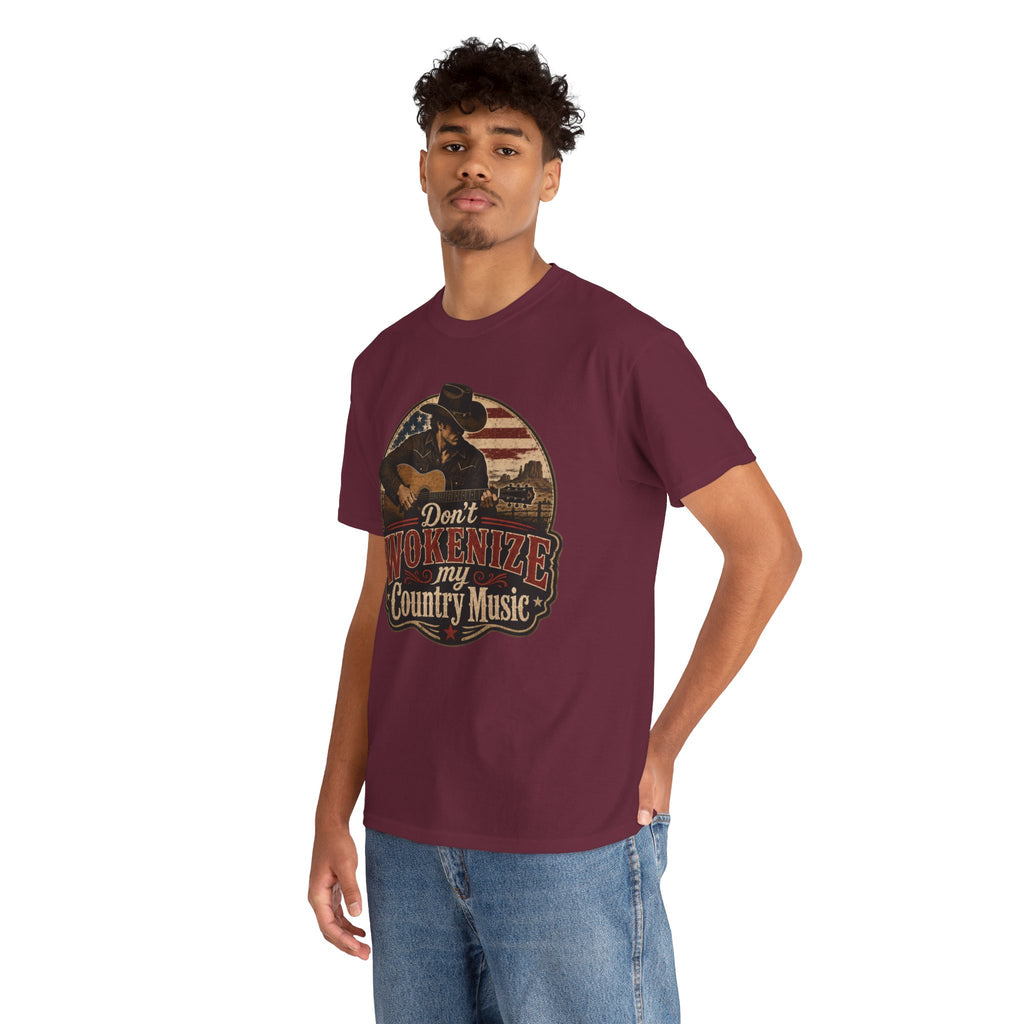 Country Music Tee - "Don't Wokenize My Country Music" Graphic T-Shirt