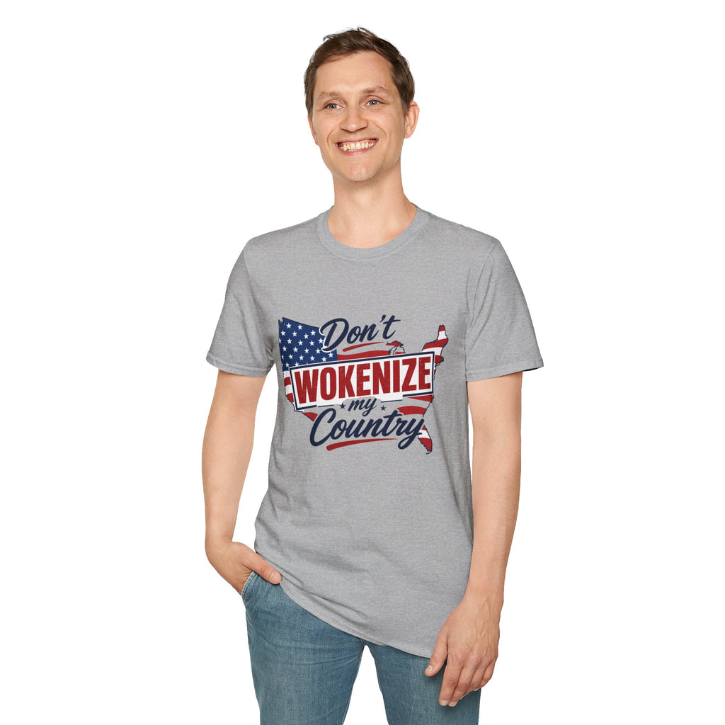 Don't Wokenize My Country T-Shirt – Patriotic USA Graphic Tee