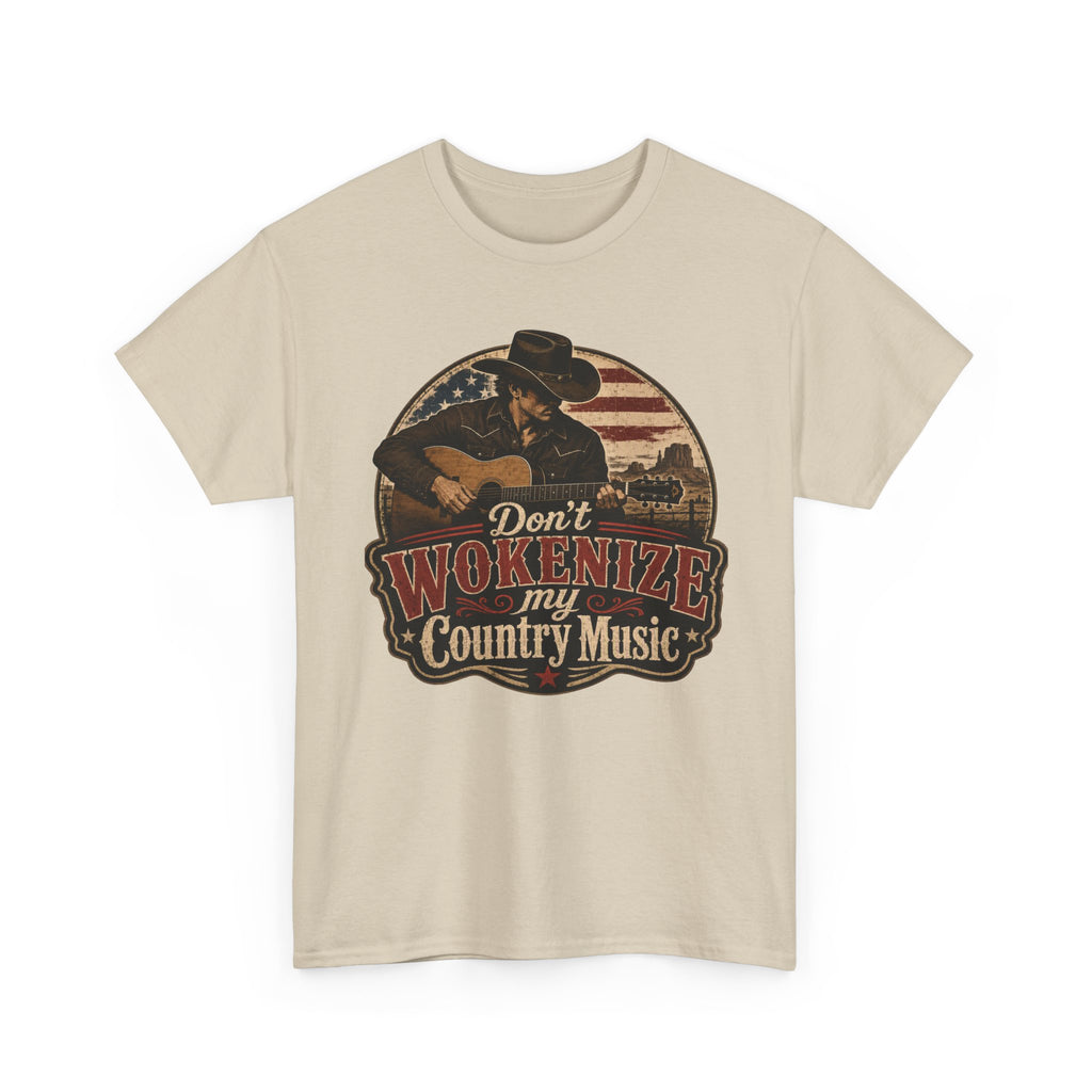Country Music Tee - "Don't Wokenize My Country Music" Graphic T-Shirt