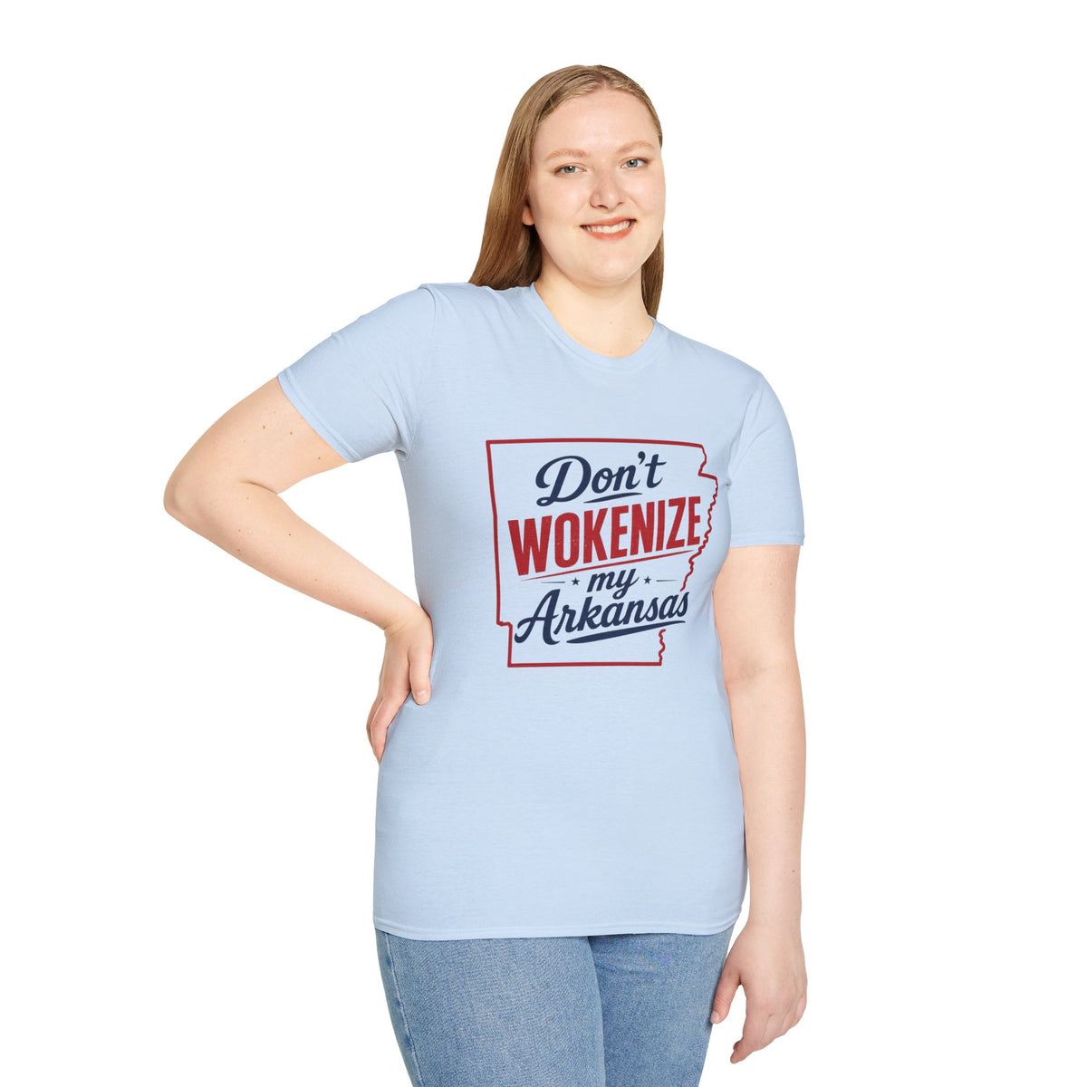 Don't Wokenize My Arkansas T-Shirt — Patriotic State Pride Tee