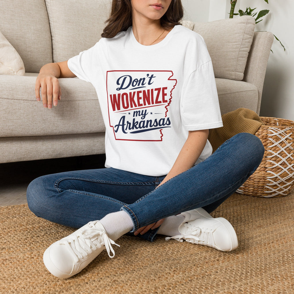 Don't Wokenize My Arkansas T-Shirt — Patriotic State Pride Tee