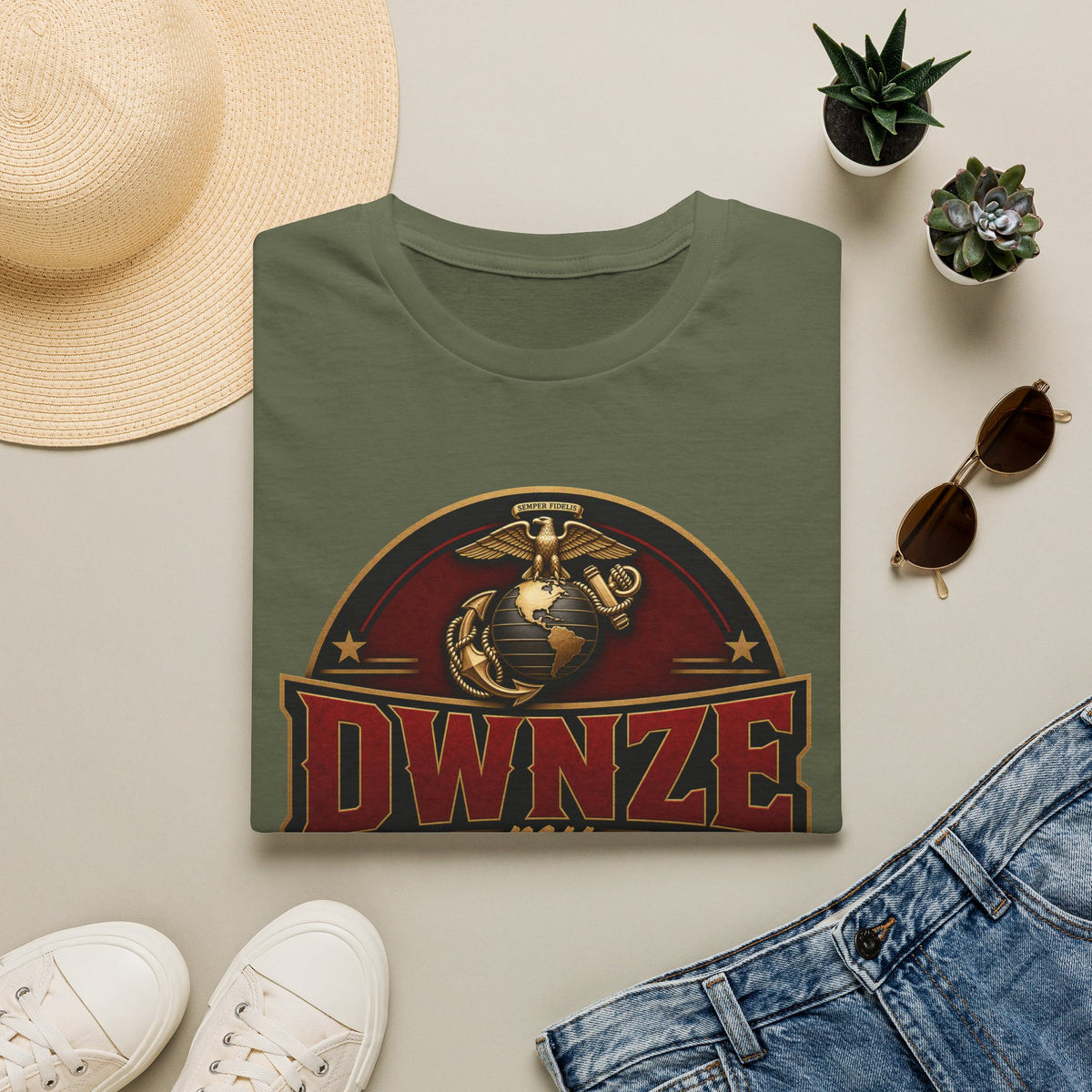 DWNZE Marines Emblem T-Shirt