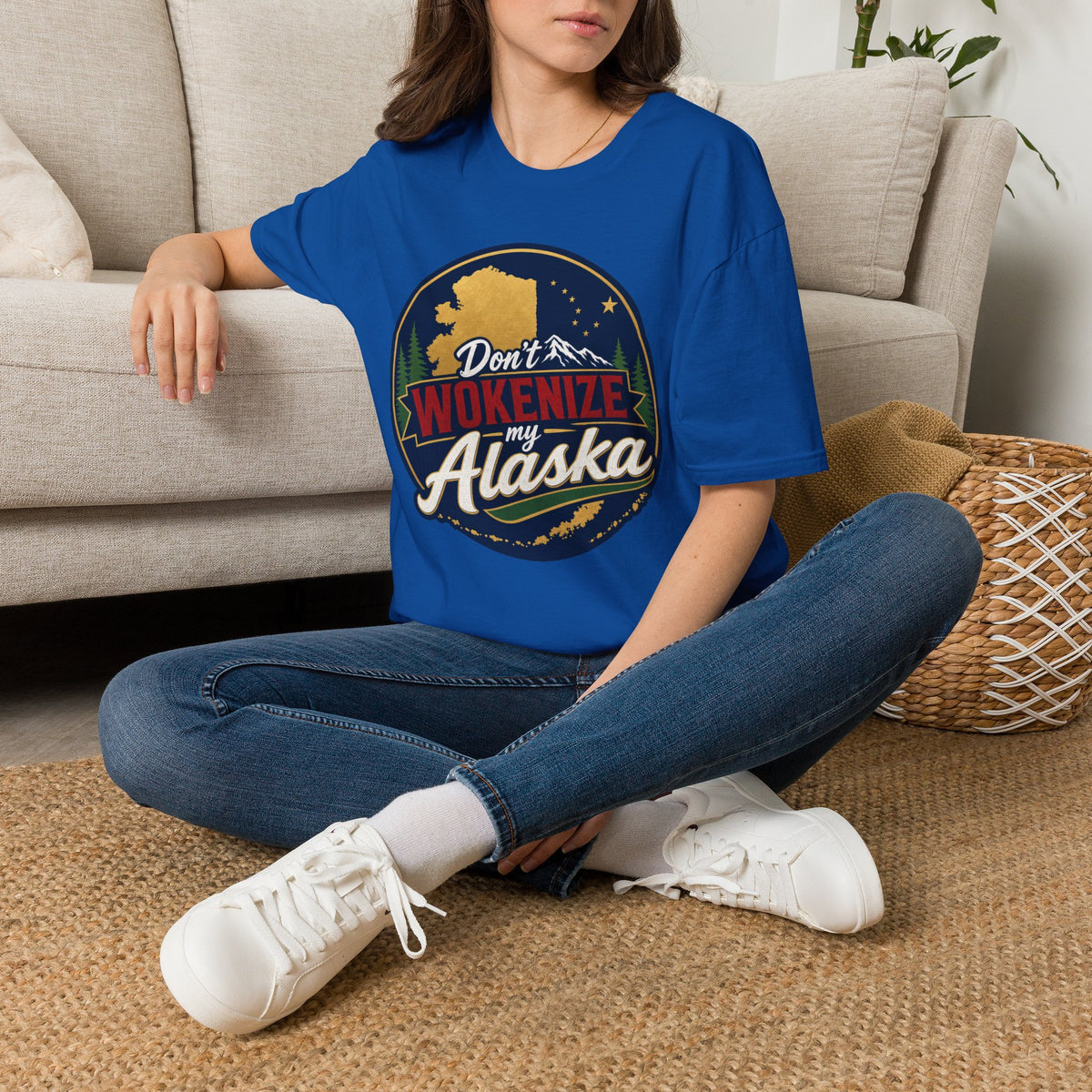 Don't Wokenize Alaska T-Shirt — Vintage Alaska Graphic Tee