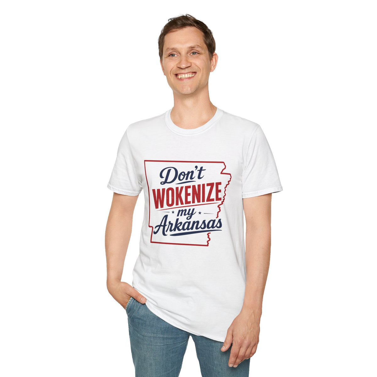 Don't Wokenize My Arkansas T-Shirt — Patriotic State Pride Tee