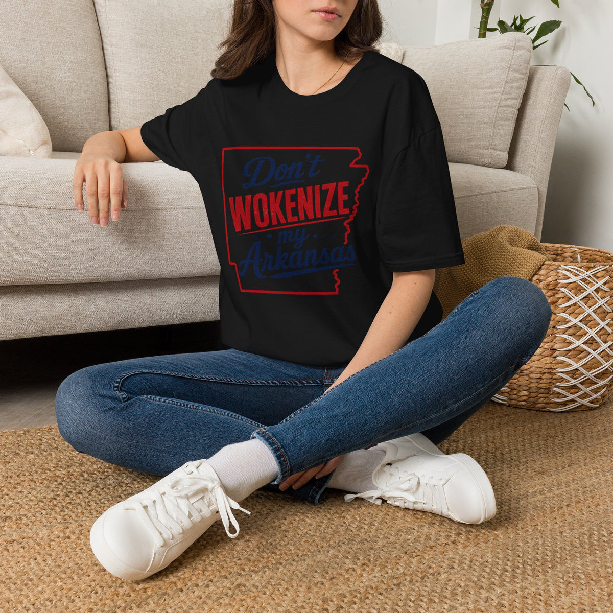 Don't Wokenize My Arkansas T-Shirt — Patriotic State Pride Tee